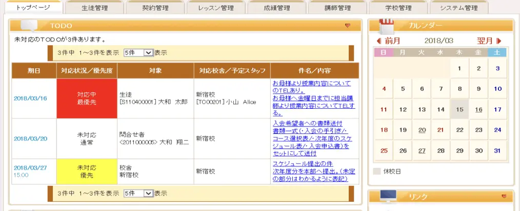 ダッシュボードに見やすく掲載